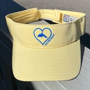 Yellow Visor w/Hilton Head in Blue Embroidery
